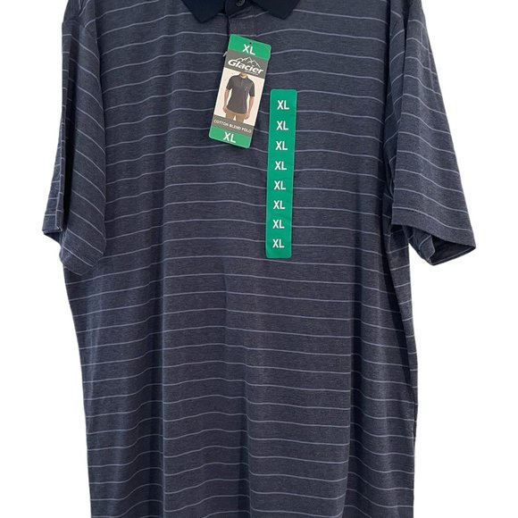 Men's Collared T-shirt, Glacier, XL, Blue, NWT - Picture 1 of 6